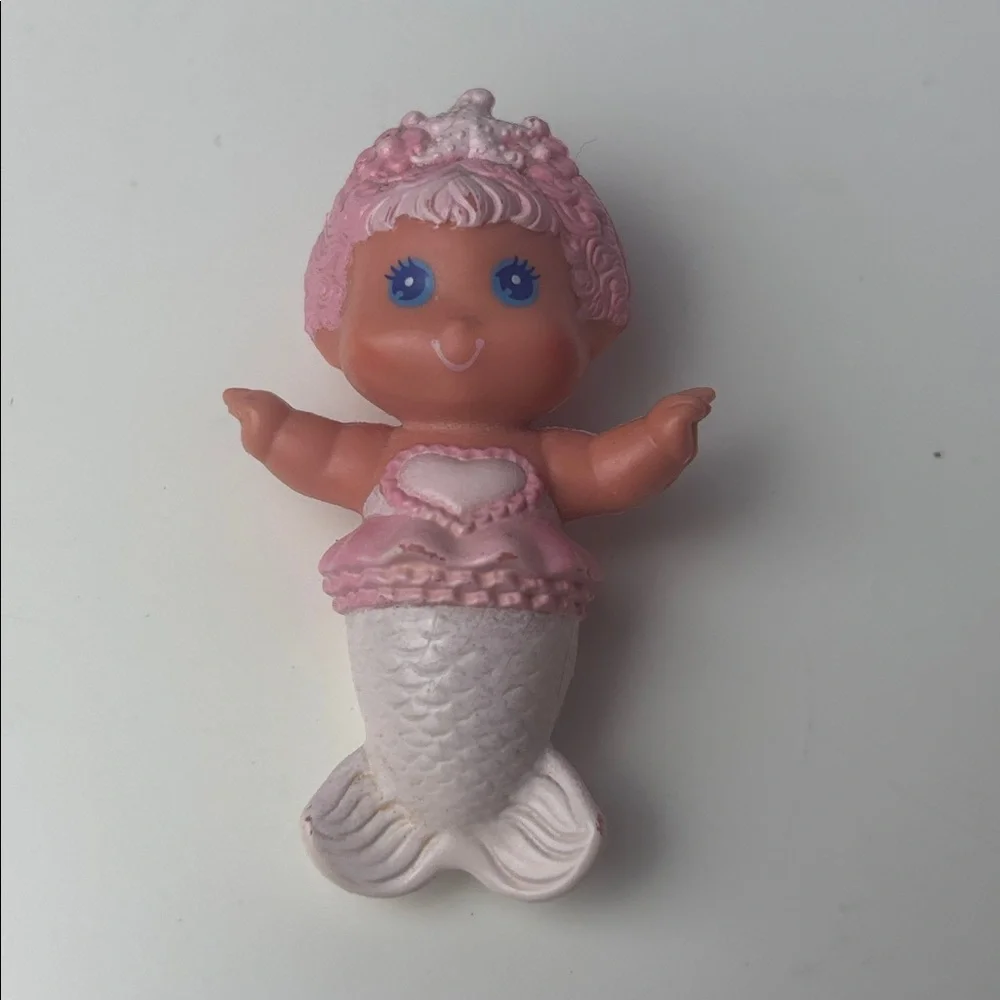 VTG Kenner Sea Wees Bubble Ballet Satin & Baby Swirl PinkMermaid Bath Toy 1984